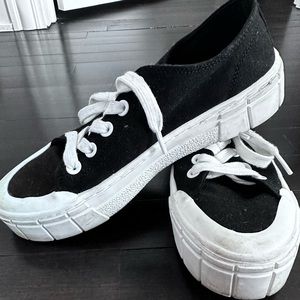 Black Platform Sneakers